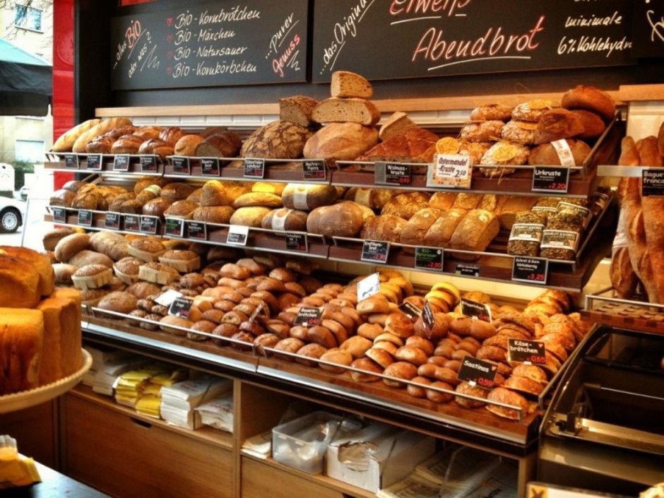 Пекарня во Франции Boulangerie