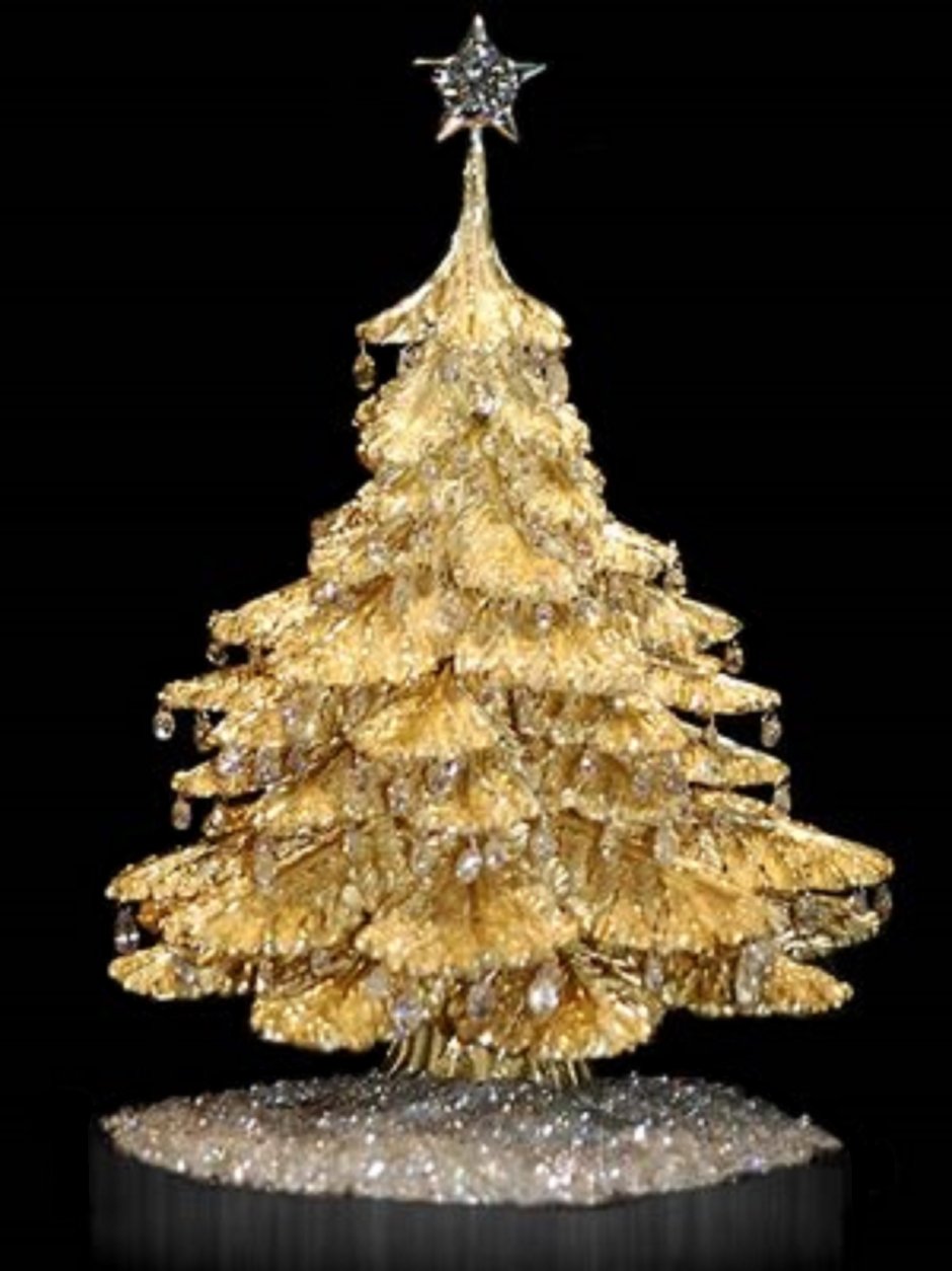 Новогодняя елка из золота