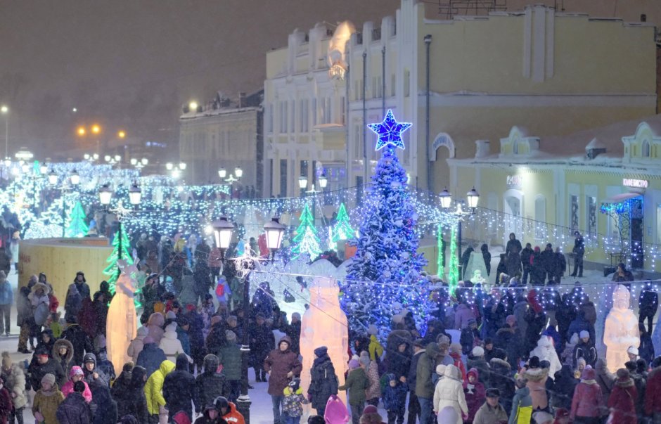 Новый год на Арбате в Барнауле
