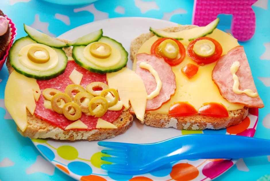 Бутерброды для детей на день рождения