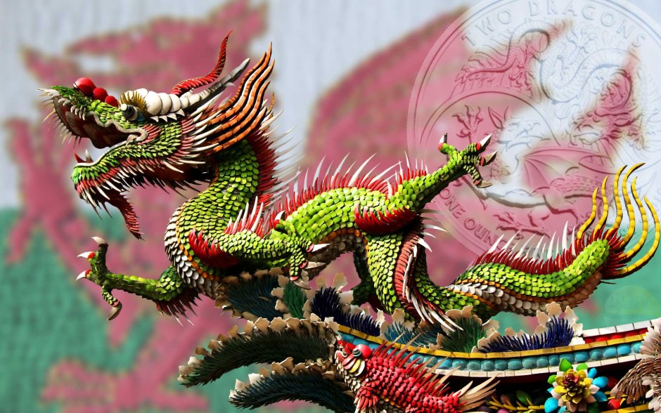 Китайский дракон спереди