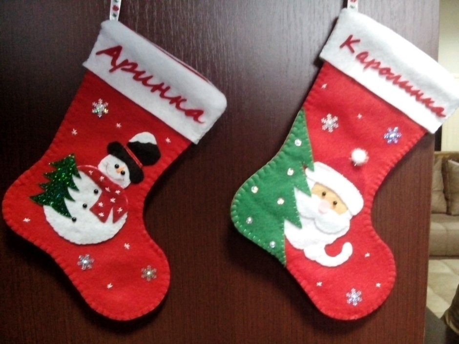 Christmas stocking поделка для маленьких
