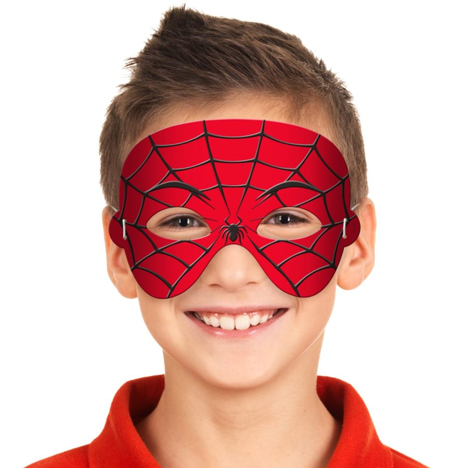 Новогодняя маска человека паука