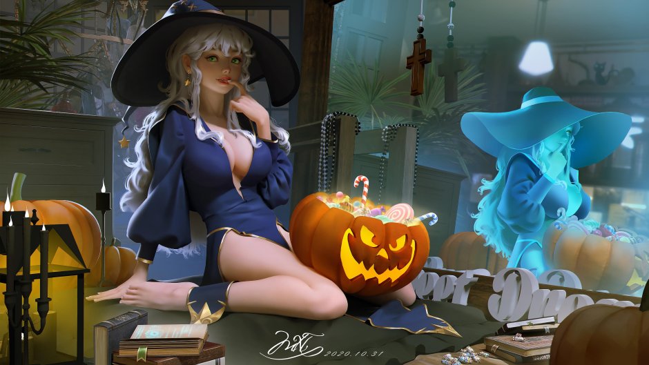 Halloween ведьма