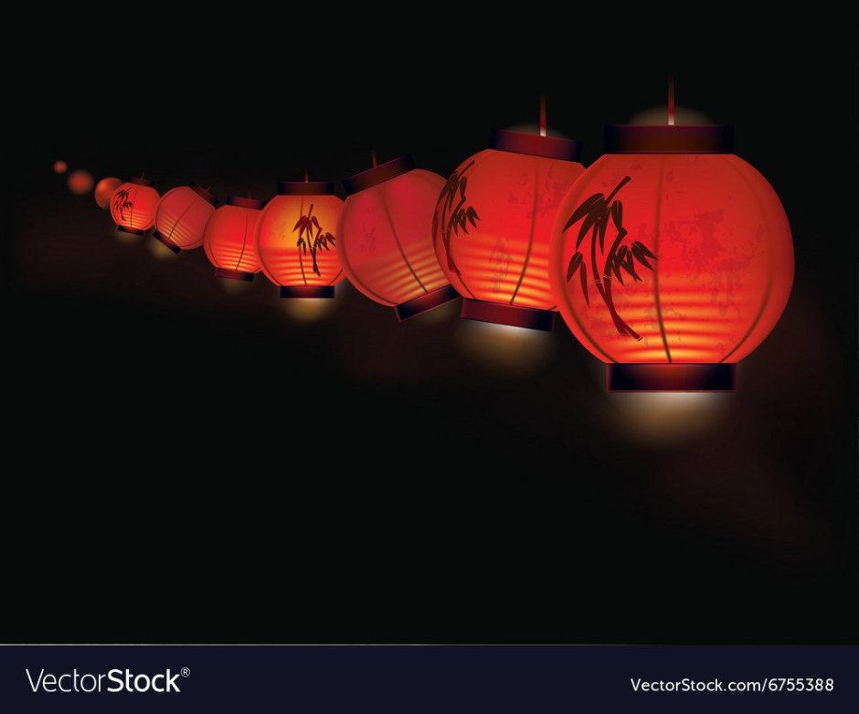 Китайские фонарики гирлянда для презентации
