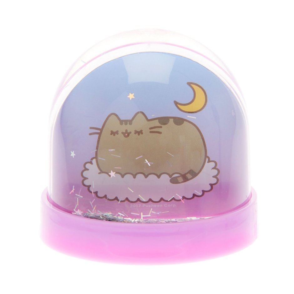 Стеклянный шар с котом в лотке