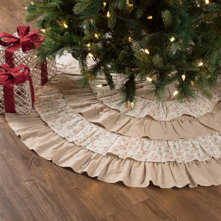 Дизайнерские плетеные юбки для елки