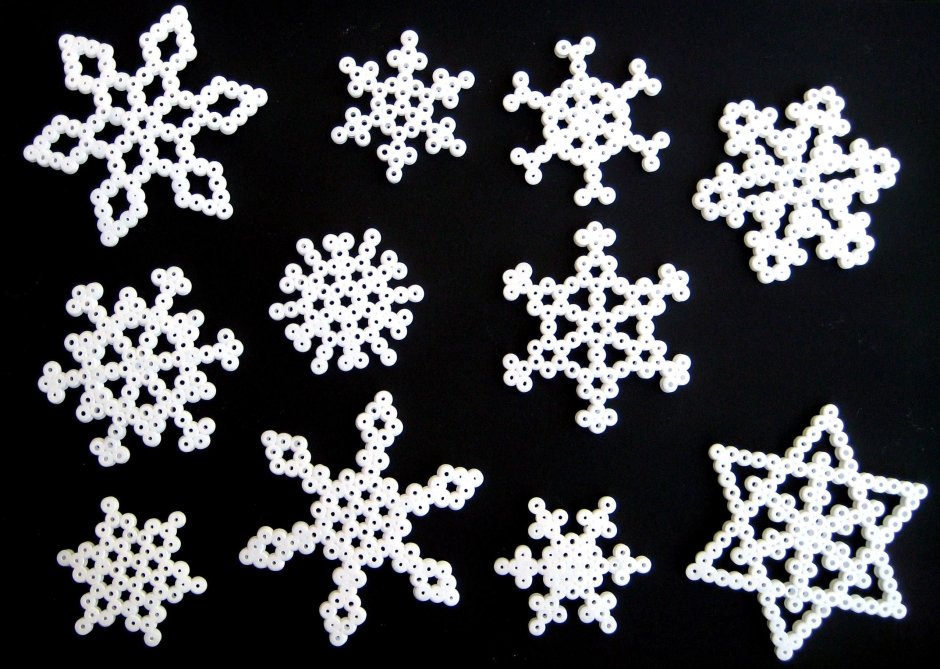 Снежинка из мозаики