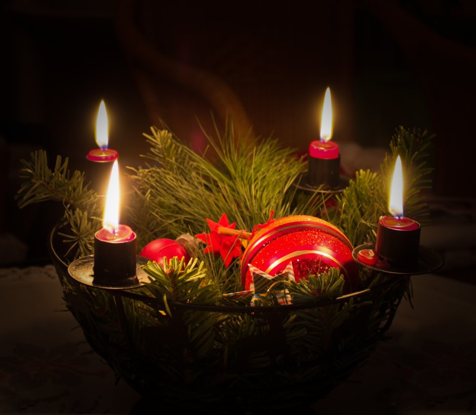 Рождество в Германии венок Адвента