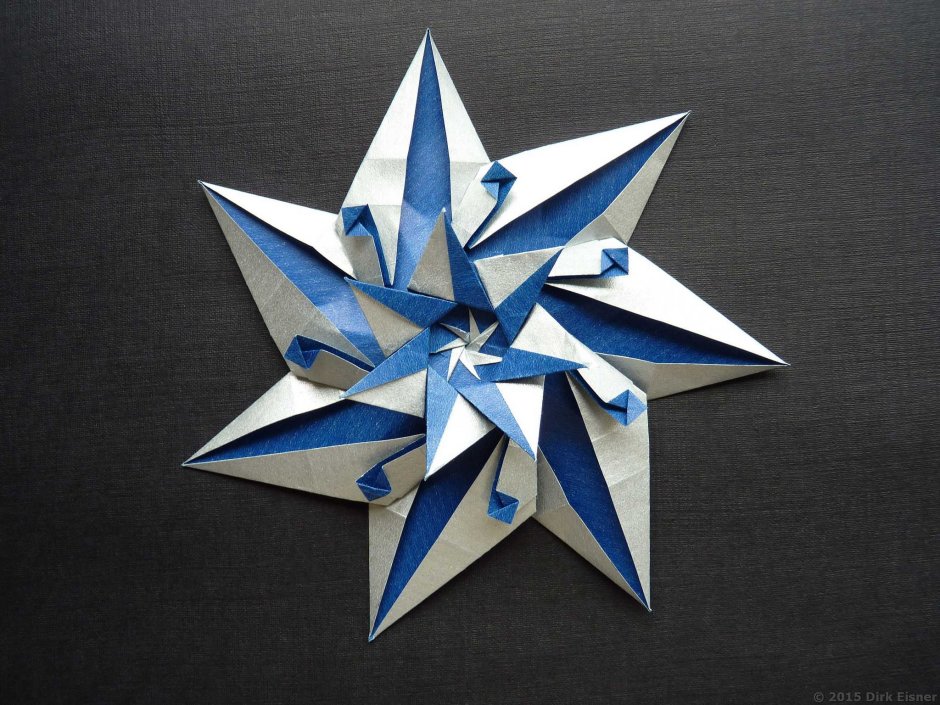 Снежинки и звезды оригами