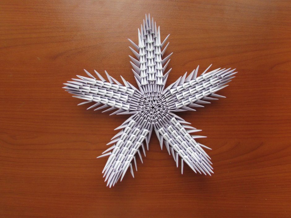 Звезда из модулей оригами