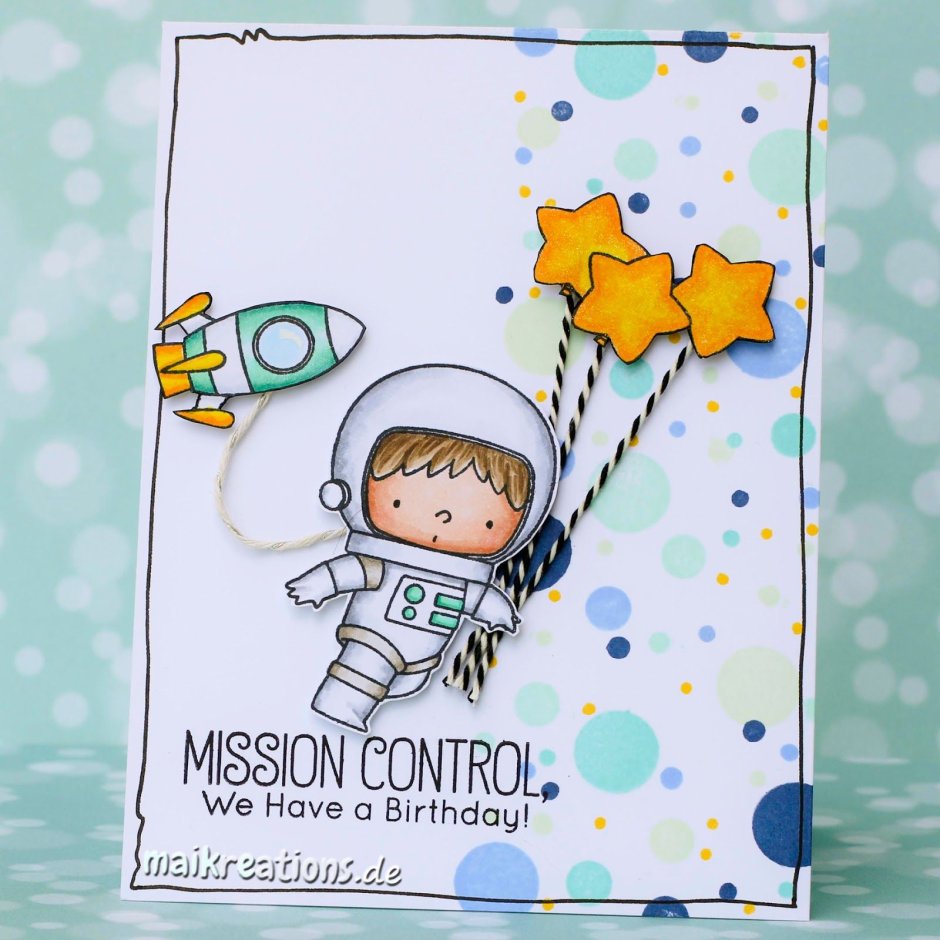 День защиты детей открытка космос квадратная