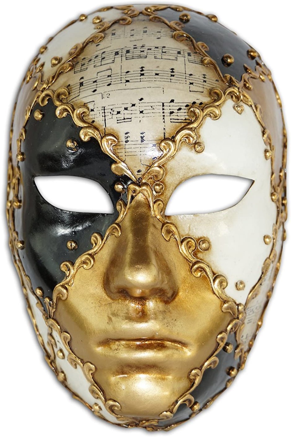 Венецианская маска Вольто Арлекина классическая