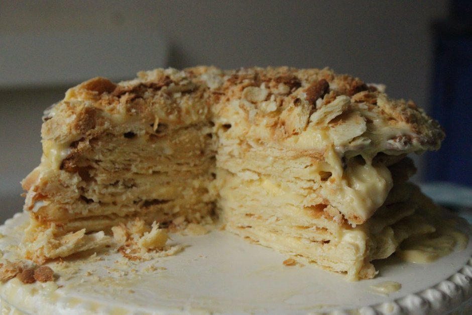 Сыроедческий торт Наполеон