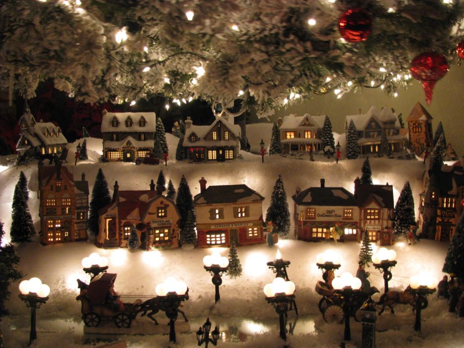 Рождественская деревня своими руками