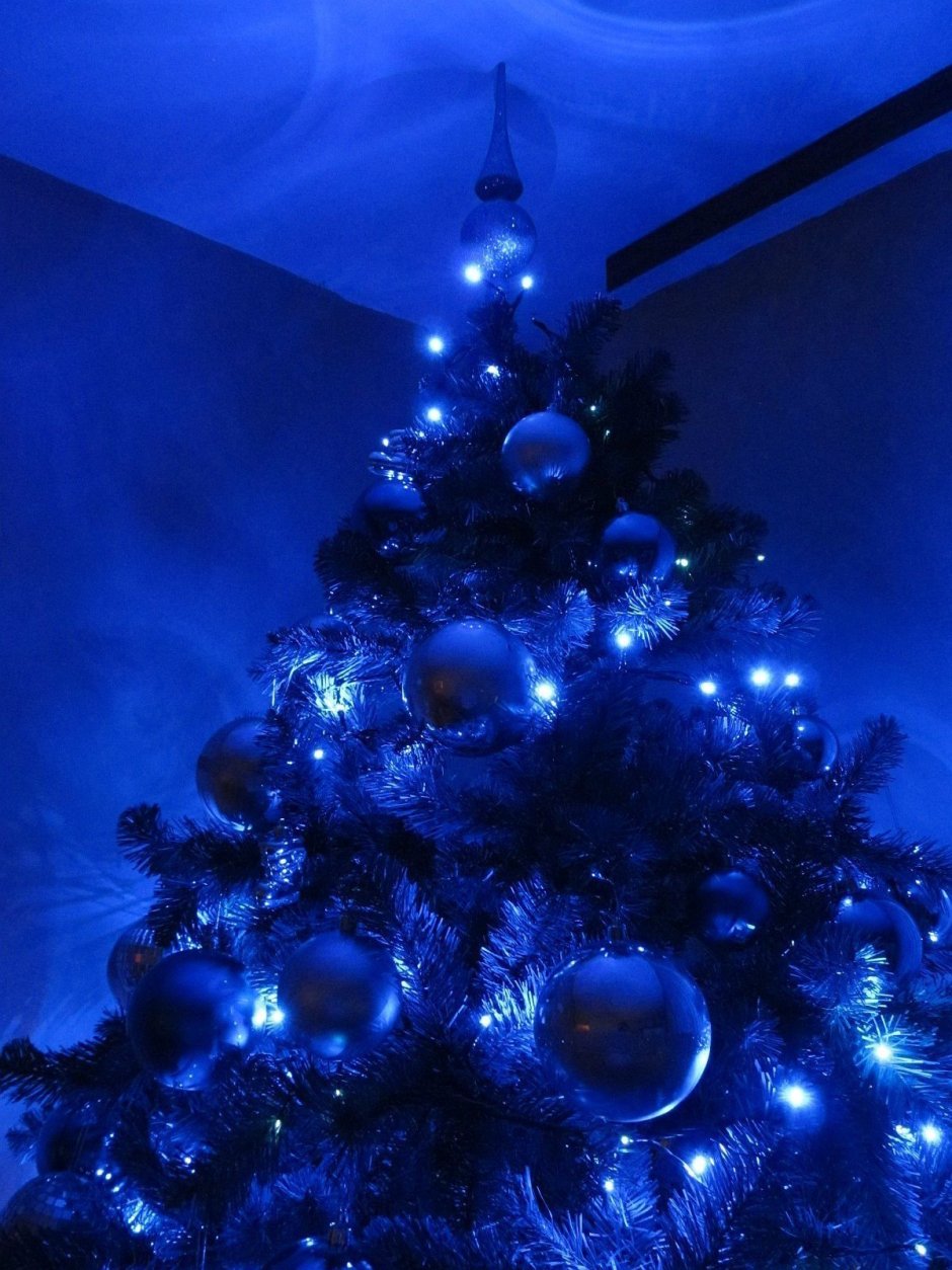 Синяя Новогодняя елка