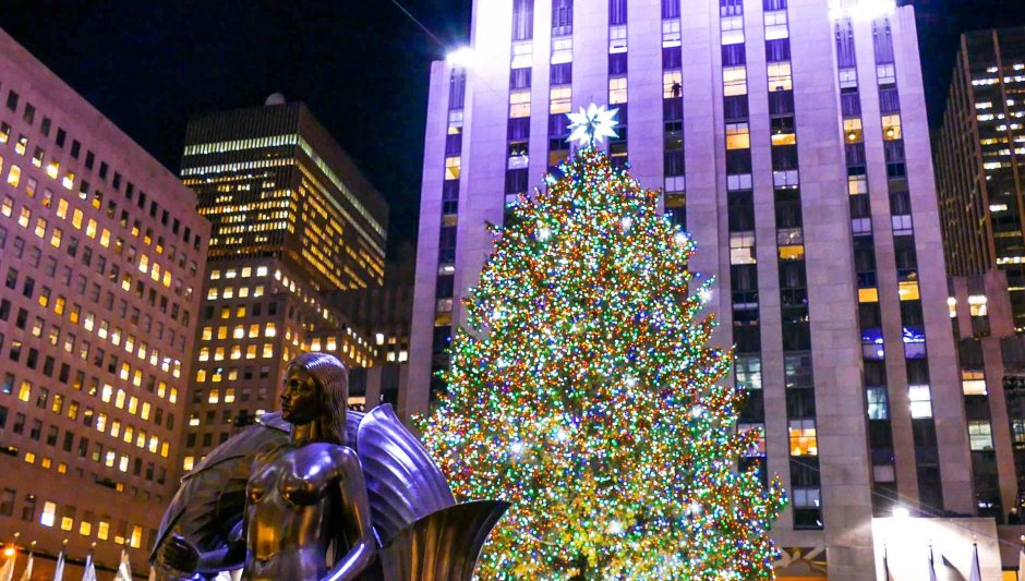 Rockefeller Center in New York Christmas
