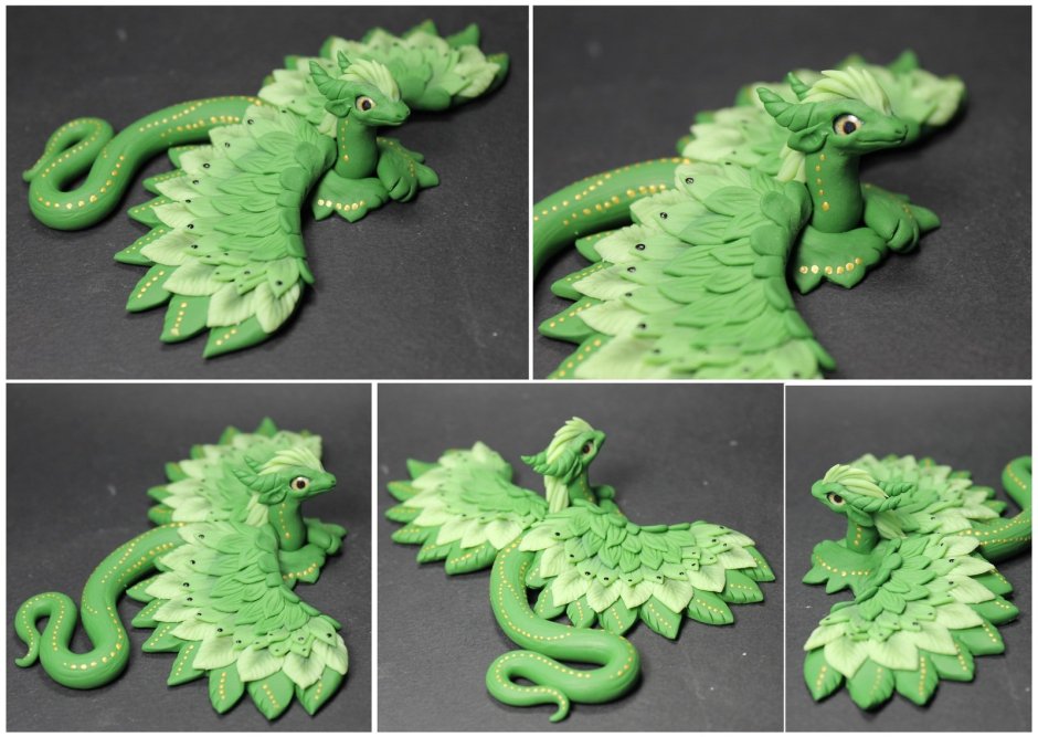 Лепка дракона из пластилина