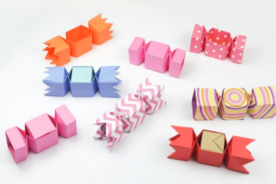 Подарочные коробки оригами