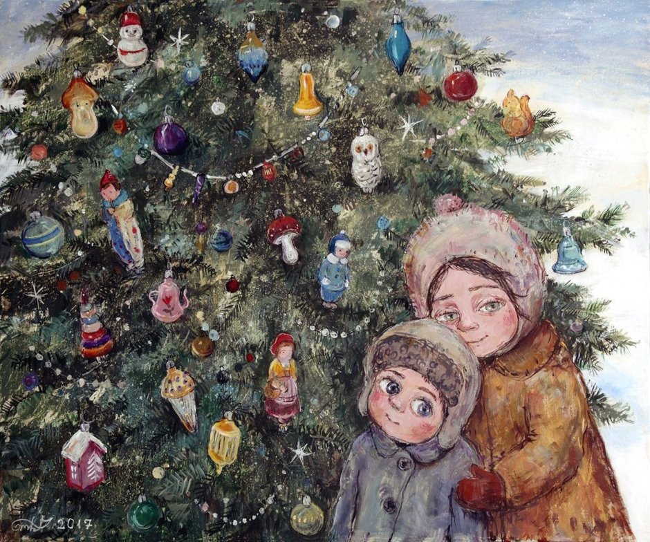 Картины Нино Чакветадзе Рождество