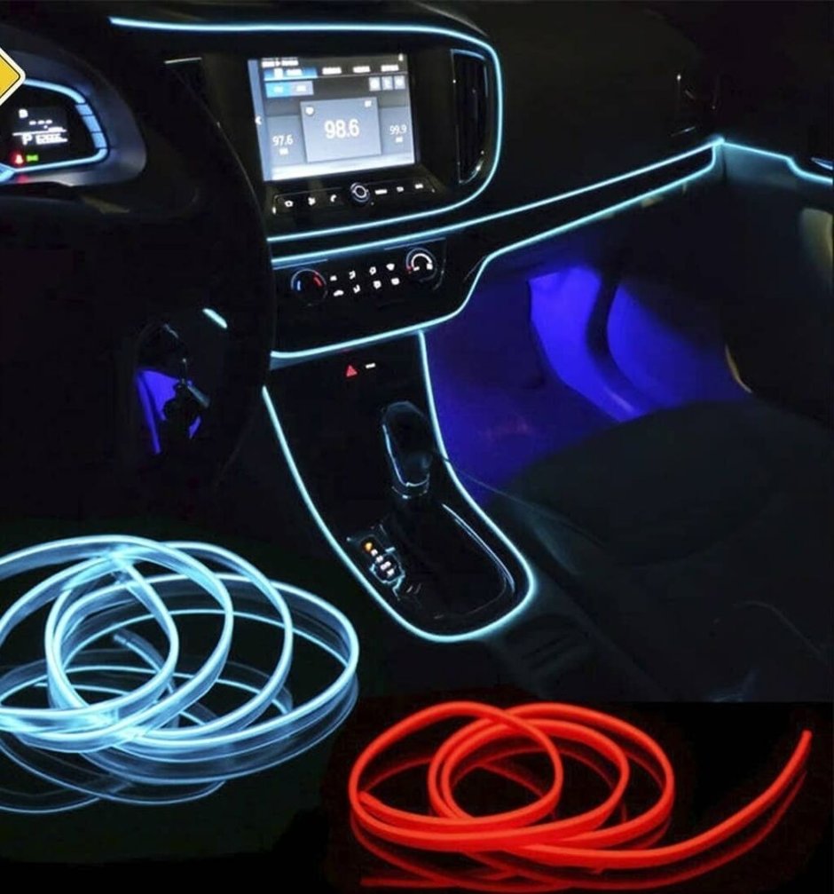 Неоновая лента для салона авто RGB