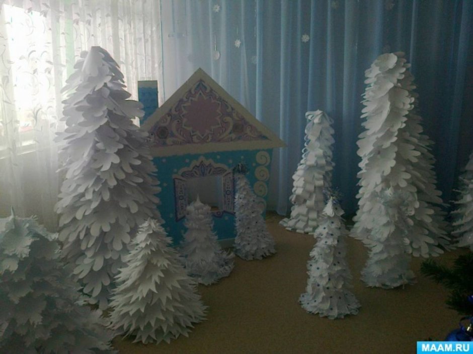 Домик Снегурочки декорации