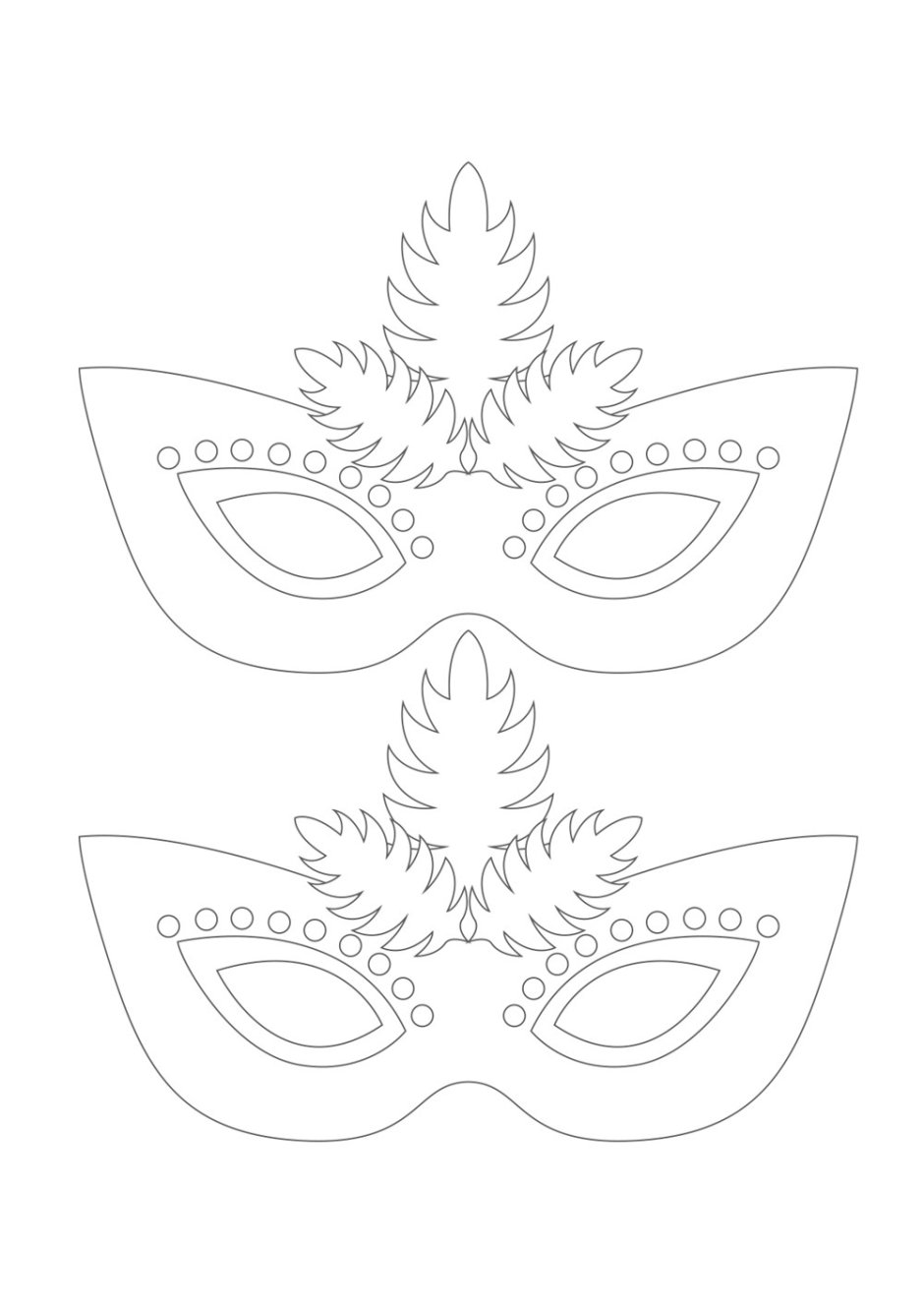 Карнавальная маска из бумаги