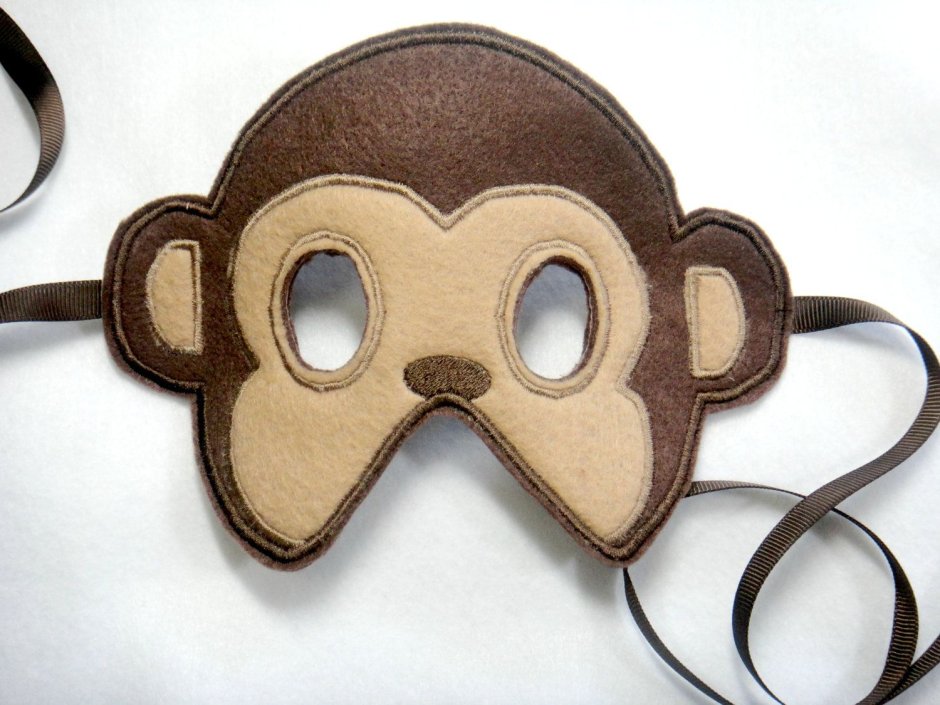 Новогодняя маска обезьяны