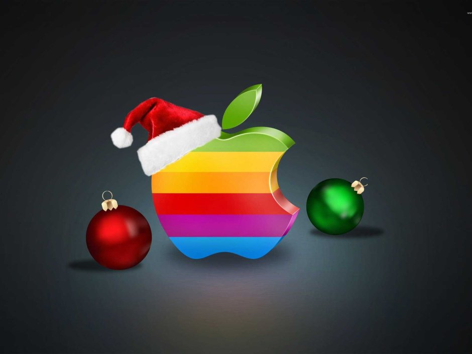 Новогодний логотип Apple