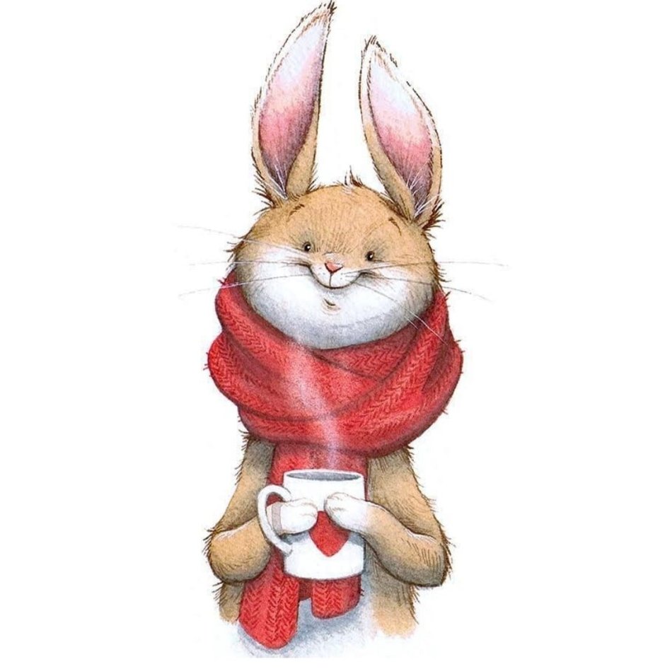 Заяц в шарфике