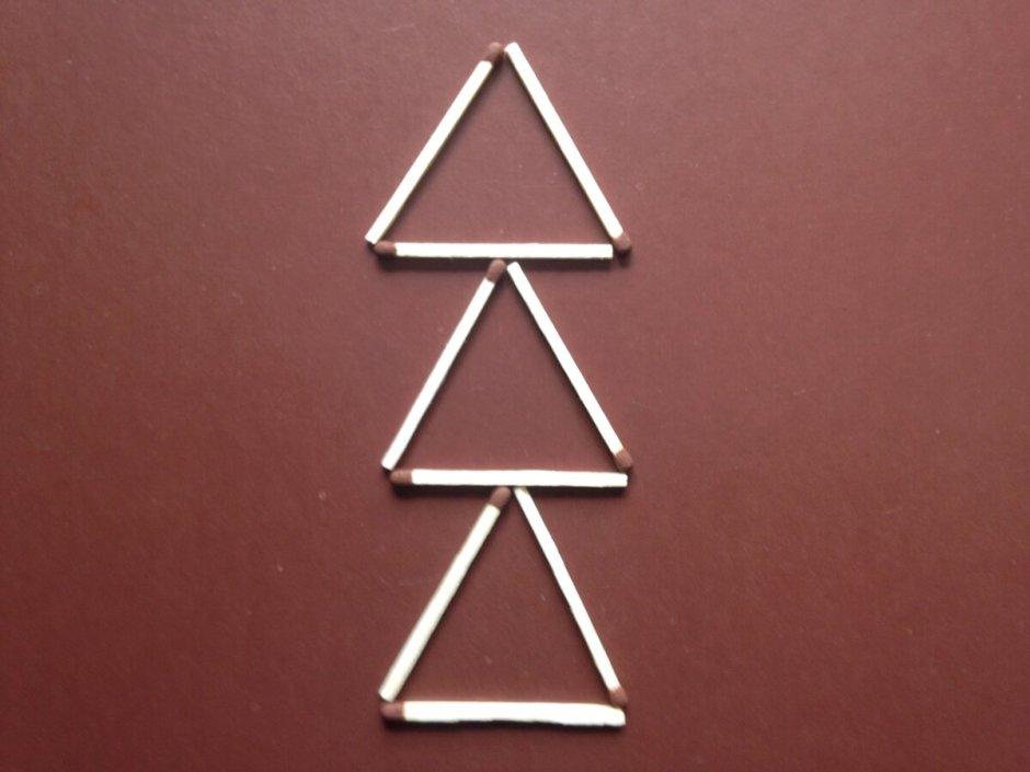 Головоломка с тремя треугольниками