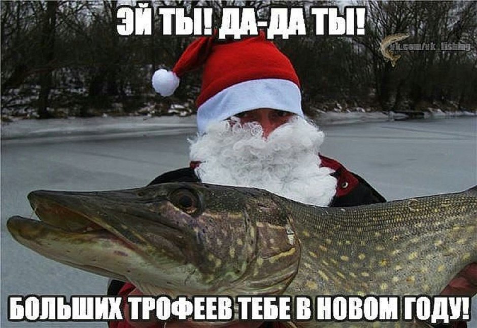 Поздравление с новым годом рыбаку