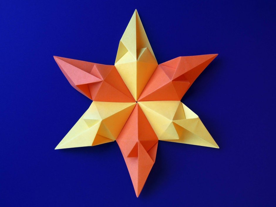 Модульное оригами звезда
