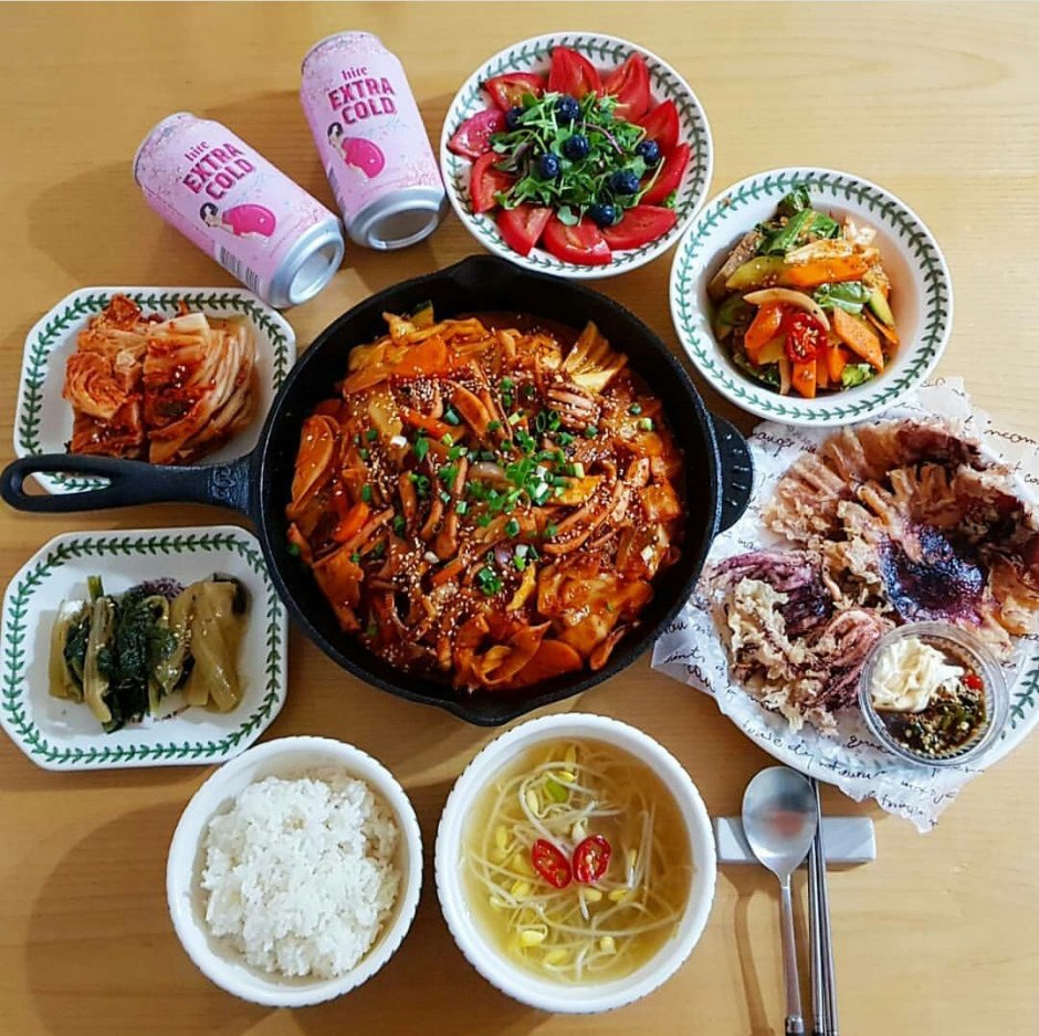 Необычные корейские еда
