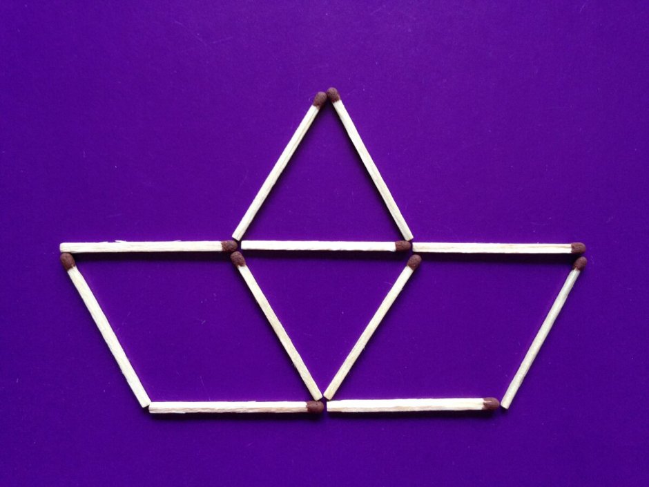 Треугольник из двух спичек