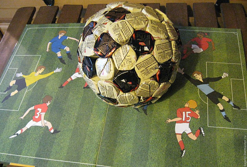 Поделка футбольный мяч