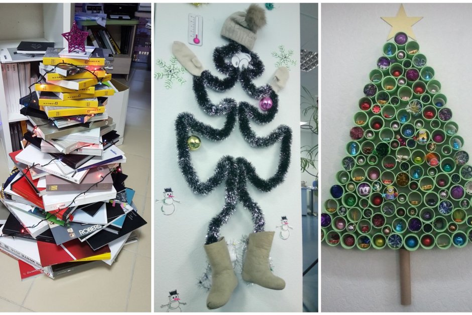 Креативная Новогодняя елка в классе