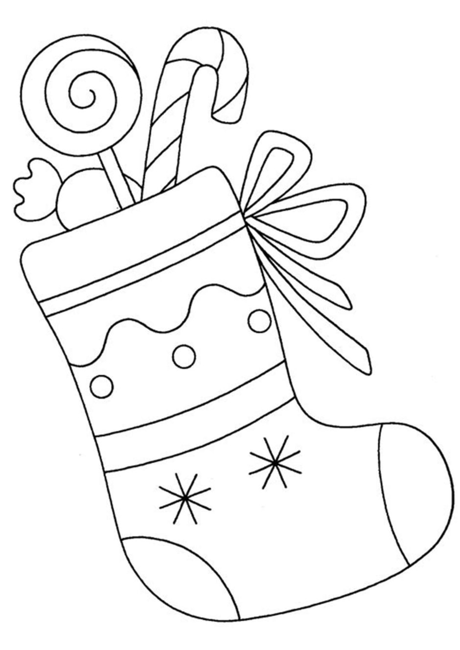 Coloring Pages Christmas stockings