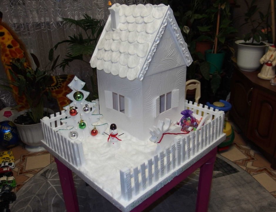 Новогодний домик в детский сад