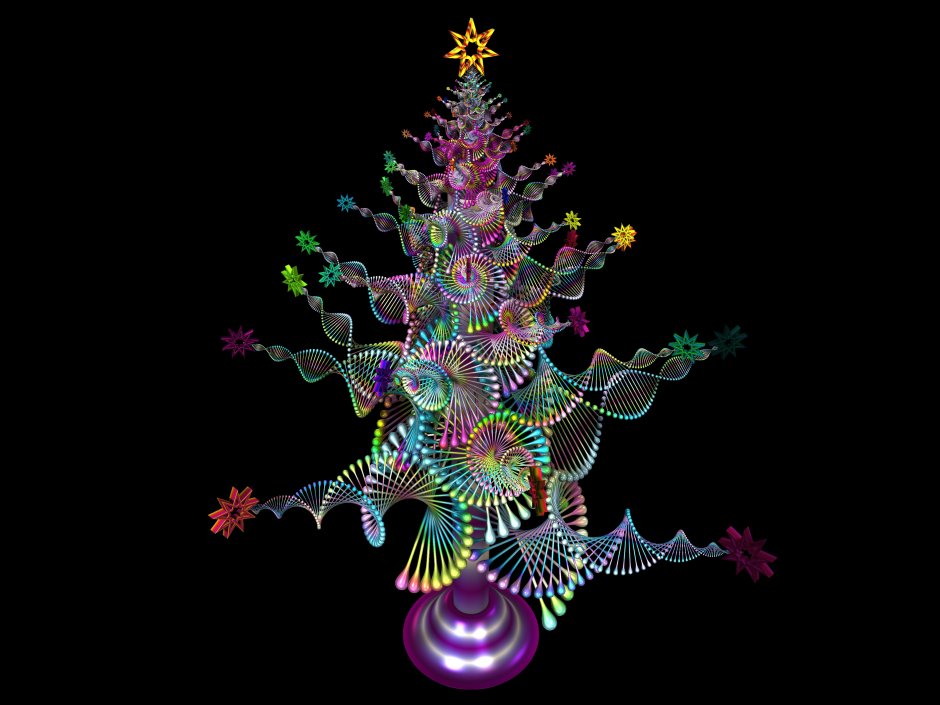 Абстрактная Новогодняя елка