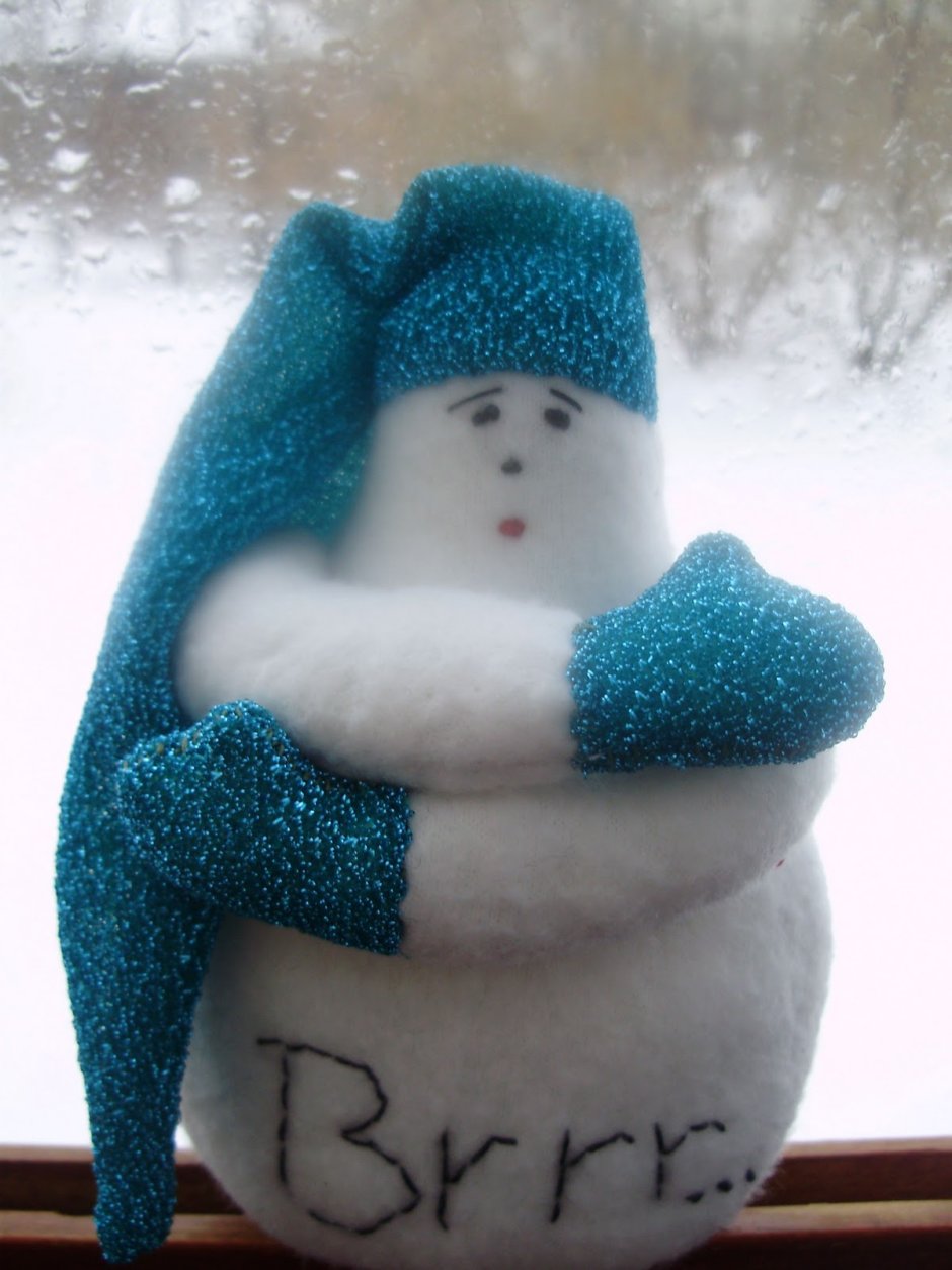 Снеговик из синтепона