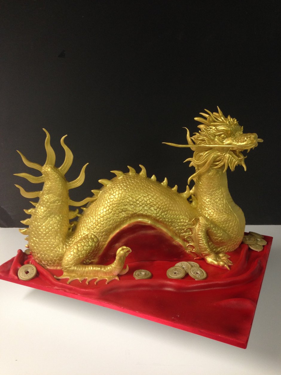 Китайский дракон из мастики