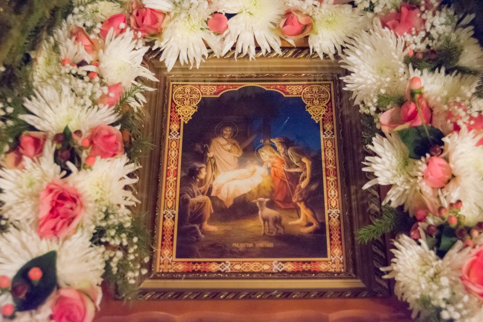 Рождество Христово в цветах