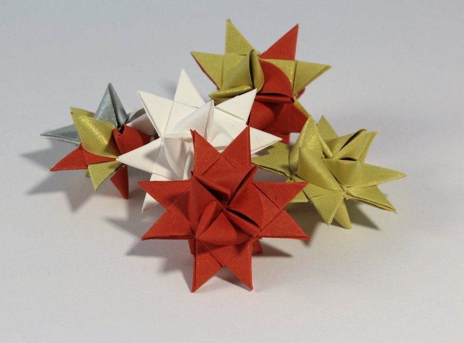 Рождественская звезда оригами