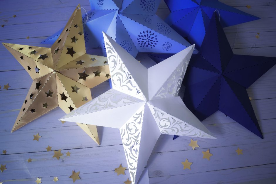 Оригами игрушки на елку