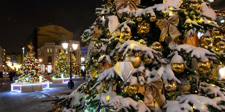 Рождественская елка район Москвы