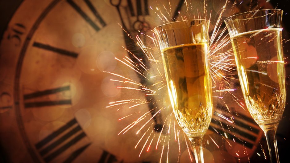 Новый год куранты шампанское