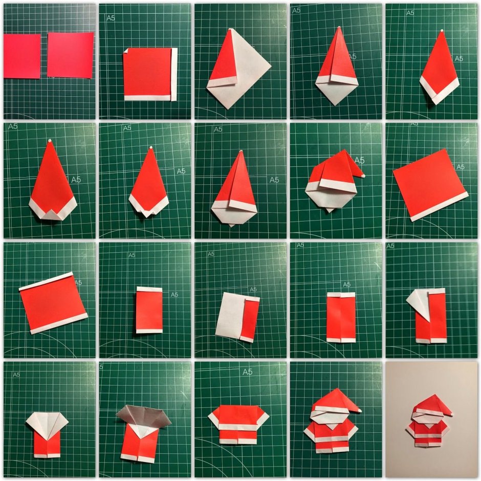 Оригами для новогоднего стола