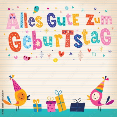 Alles gute zum Geburtstag открытки