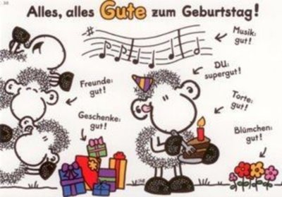 Alles gute zum Geburtstag открытки
